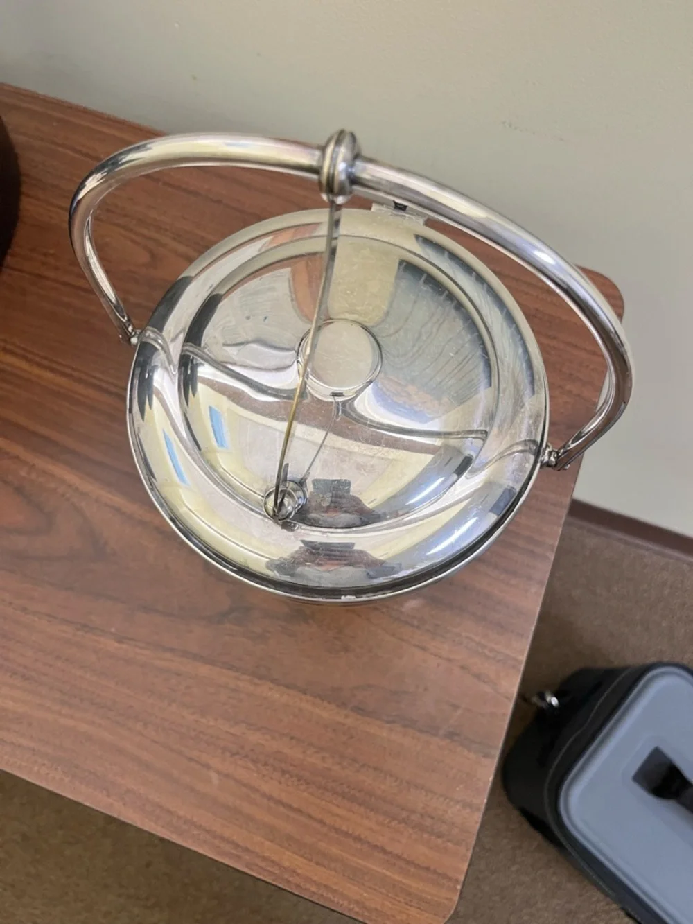 Vintage The Scheffield Silver Co made in USA Ice Bucket with Handle